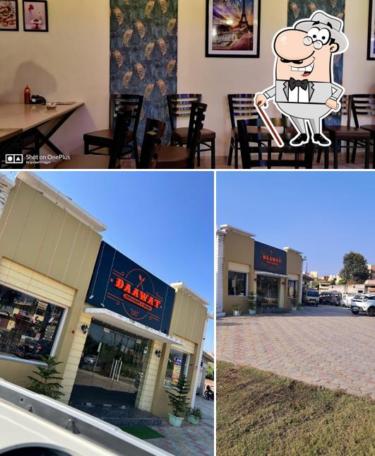 Daawat Restaurant & Dhaba is distinguished by exterior and interior