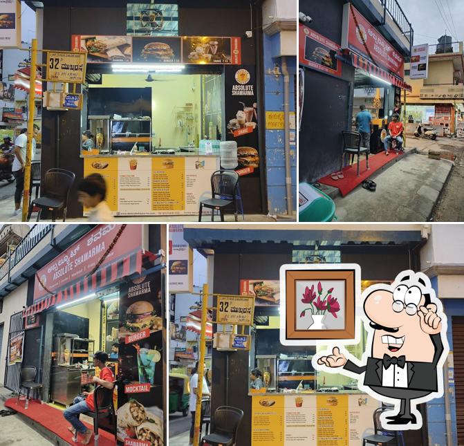 The interior of ABSOLUTE SHAWARMA