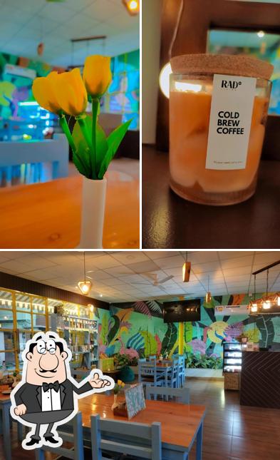 Take a seat at one of the tables at Artoli Coffee & Eatery
