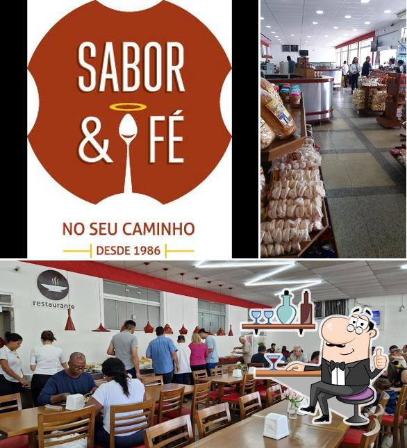 Veja imagens do interior do Restaurante Sabor & Fé
