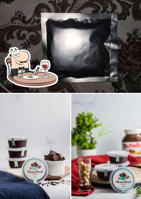 This is the image showing food and interior at Moussestruck