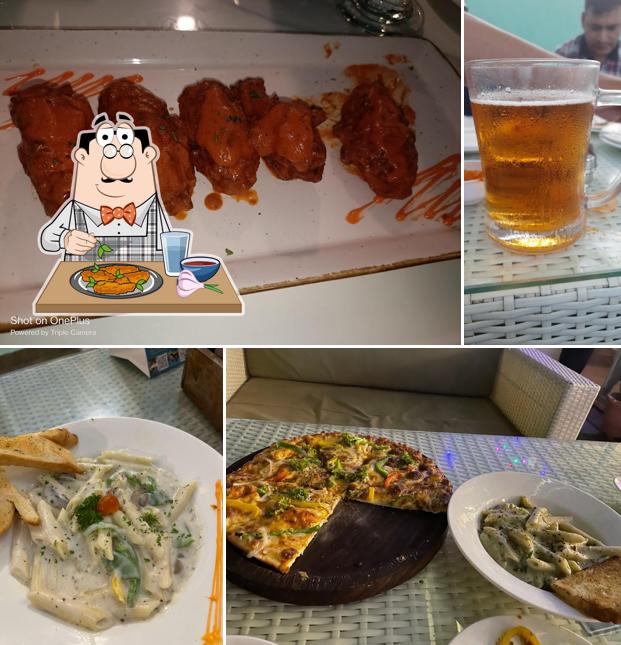 Chicken wings at Rooftop restaurant and cafe