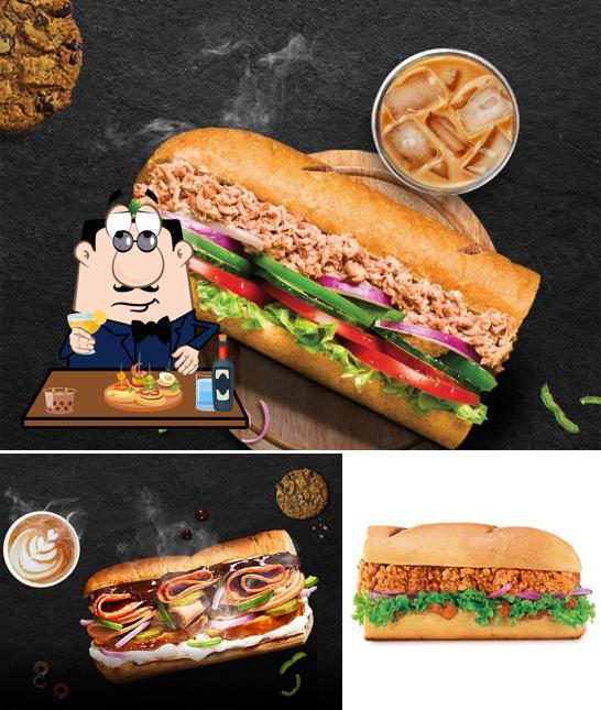 Pick a sandwich at Subway