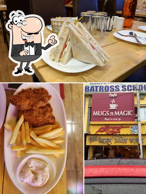 This is the image showing interior and food at Cafe Mugs n Magic (Cafe & Restaurant)