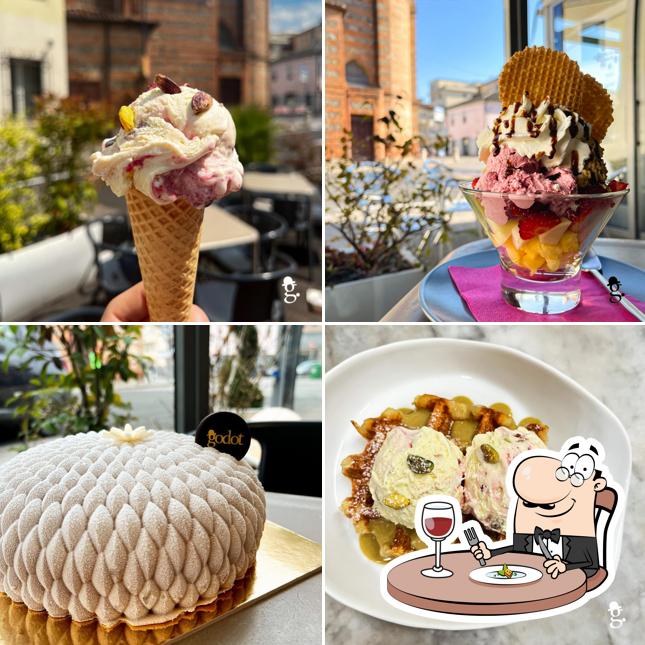 Cibo al Gelateria Godot