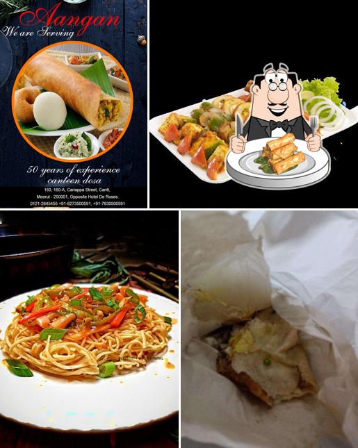 Spring rolls at Aangan restaurant
