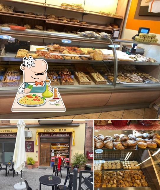 La cibo e interni del ristorante