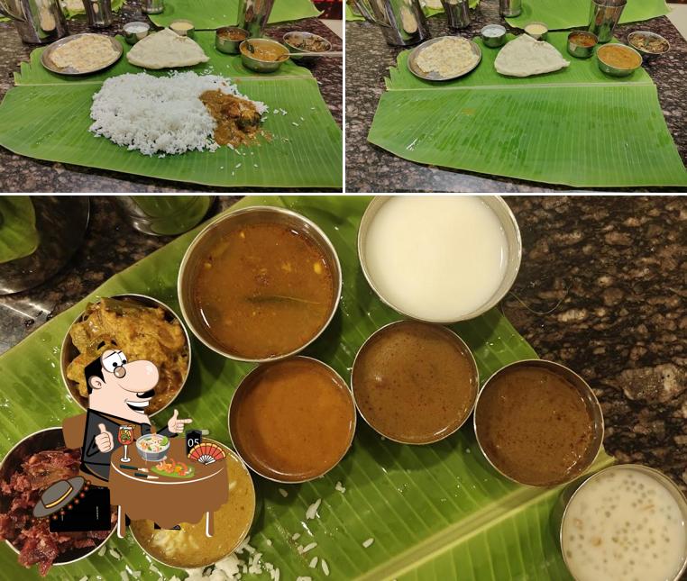 Food at Sri Vasantham Hotel