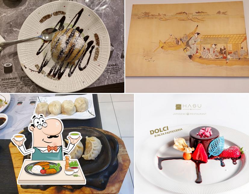 Cibo al Ristorante Cinese Giapponese Hasu