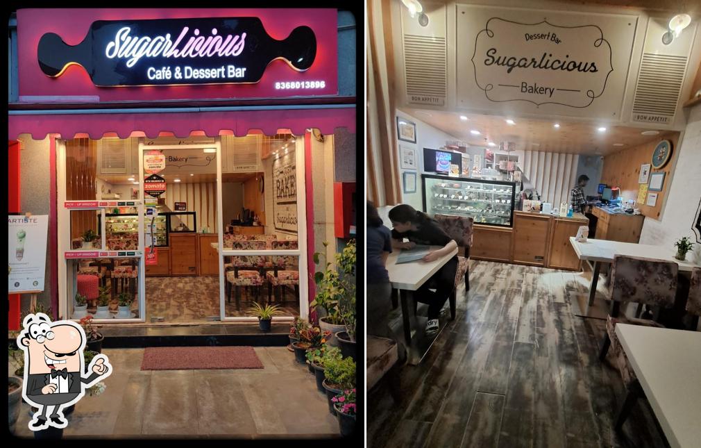 Take a seat at one of the tables at SugarLicious (The Eggless Bakery)