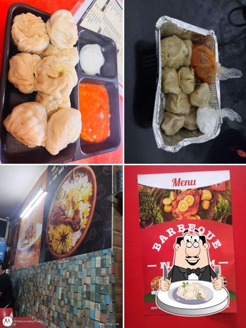 Dumplings at Barbeque platform