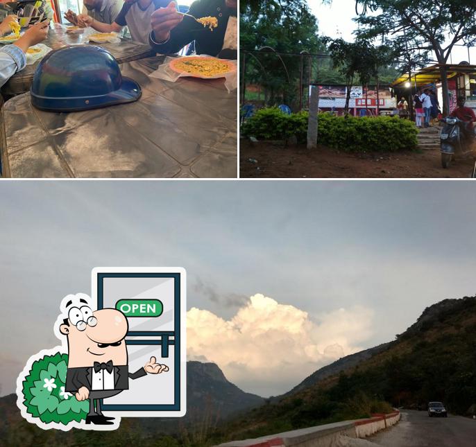 The picture of exterior and food at M.L.N.S.V Dhaba