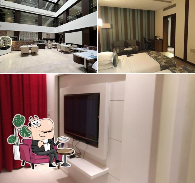 Take a seat at one of the tables at Hash Six Hotels