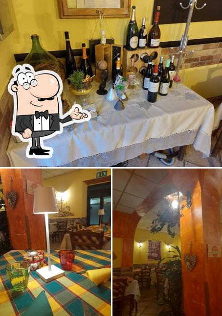 Tra le varie cose da Osteria Sogno Divino si possono trovare la interni e vino