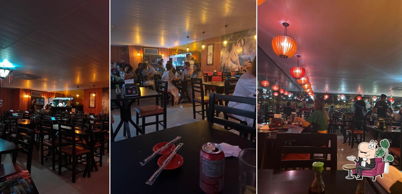 O interior do Hamei Sushi Pedra Branca - Palhoça