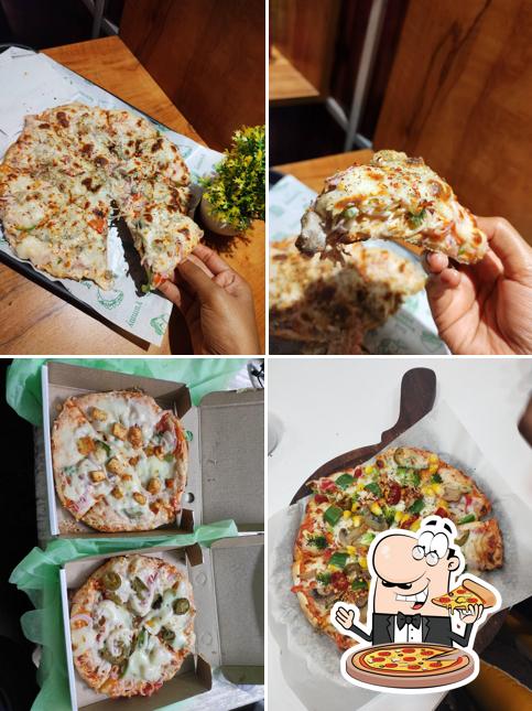 Order pizza at Bonfire Pizza