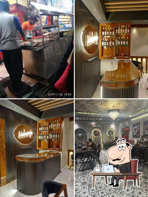 Take a seat at one of the tables at Maharaja Food