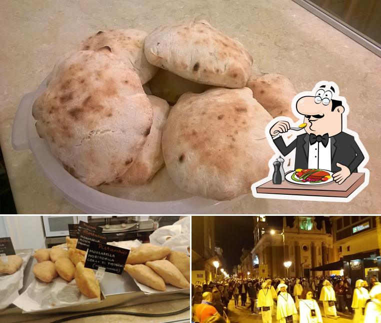 La cibo e esterno del ristorante
