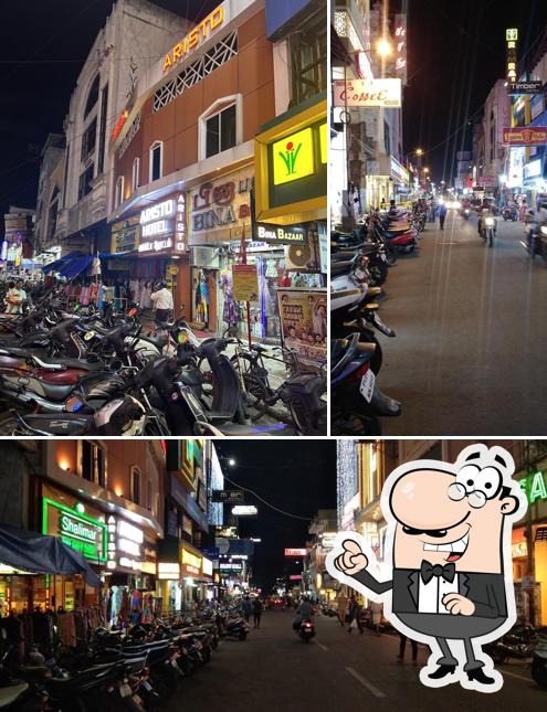 The exterior of Aristo Hotel