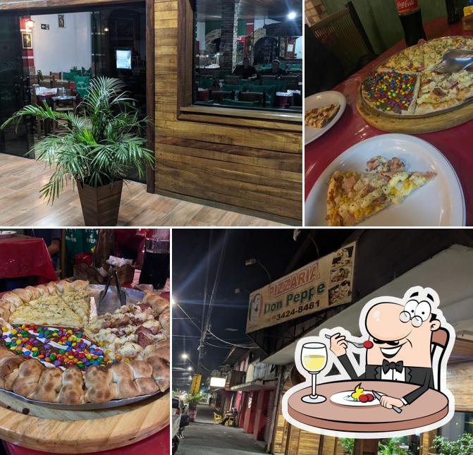Platos en Don Peppe pizzaria