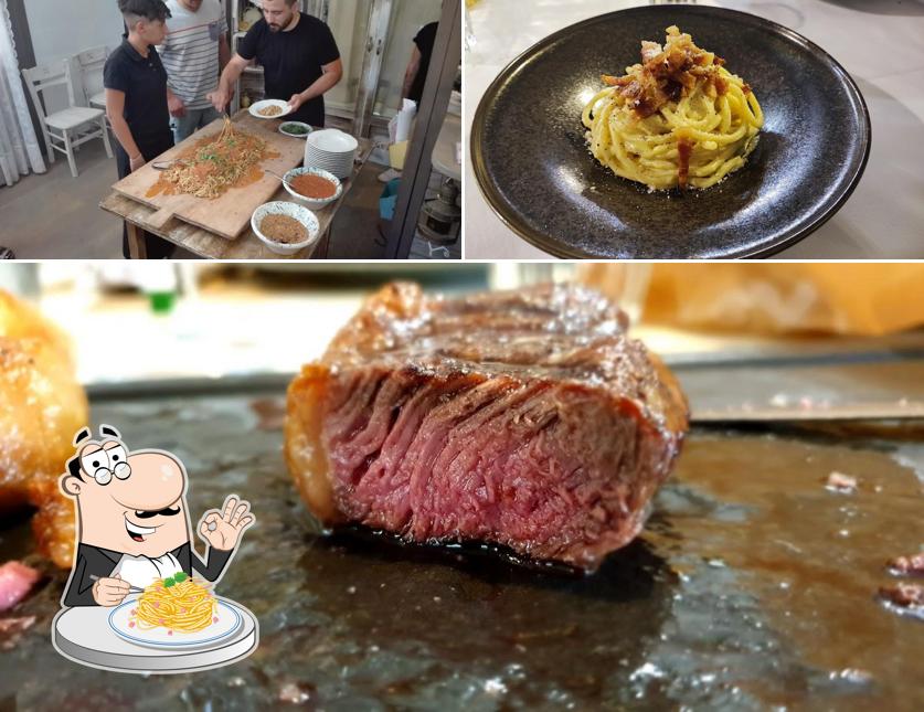 Spaghetti alla carbonara al Fattoria Morgana