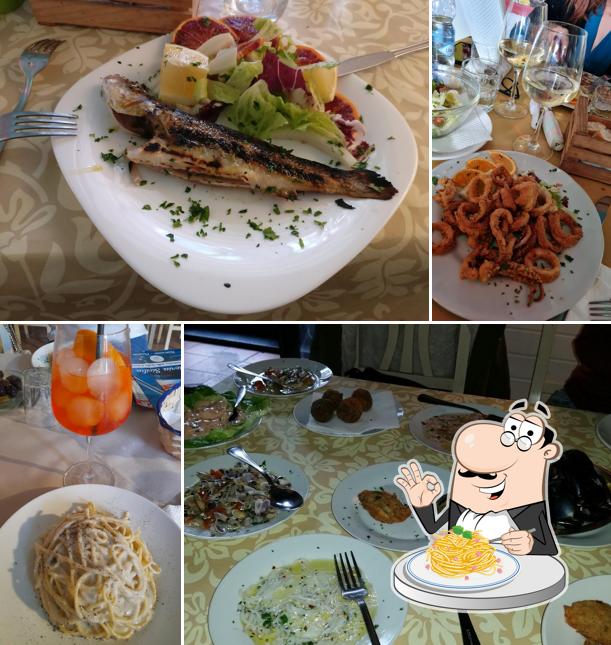 Spaghetti alla carbonara al Trattoria Sicilia ristorante pizzeria