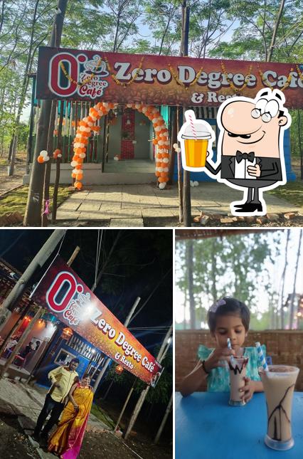 Enjoy a beverage at Zero Degree Cafe