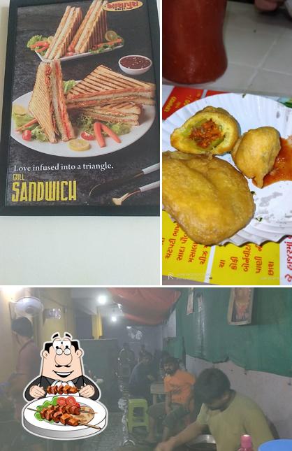 Check out the image displaying food and exterior at Bajarang Bhajiya and Nasta house