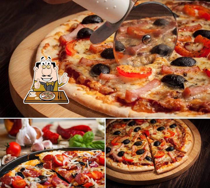 Pick pizza at Colby Pizza