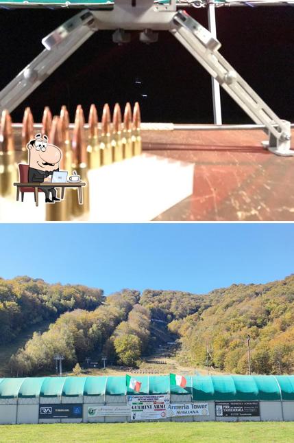 Gli interni di Poligono le Chamois Bar Trattoria