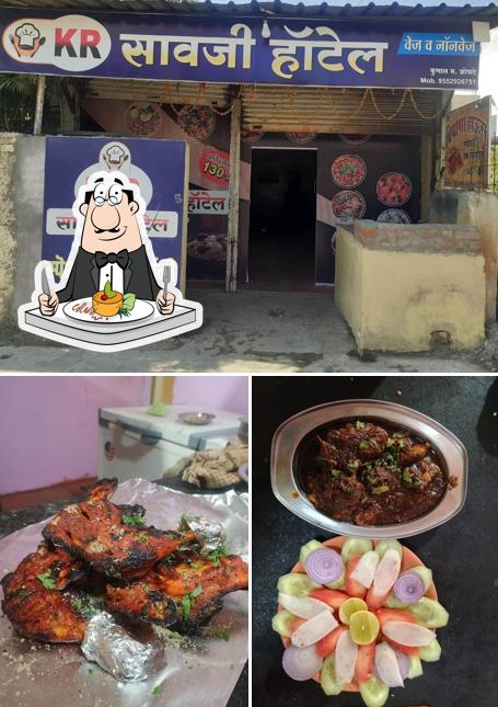 Food at KR Sawaji Hotel