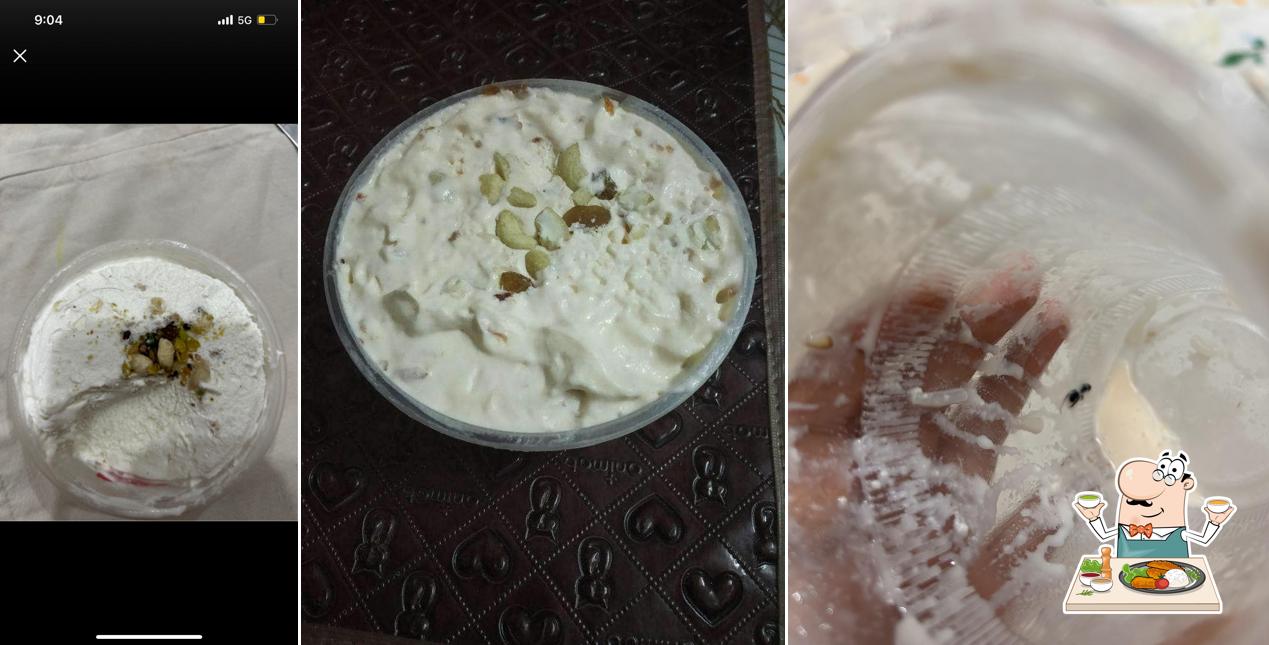 Food at Krishan's Ice Cream & Ice Cubes