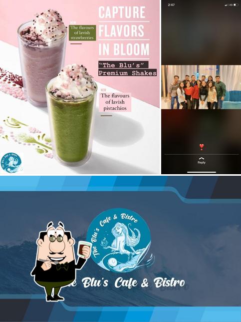 Enjoy a drink at The Blu’s Cafe & Bistro