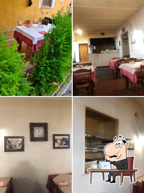 Gli interni di Trattoria Basta La Mossa