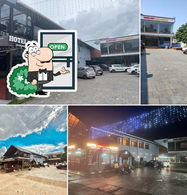 Enjoy the view at the outside area of Home Land Family Restaurant