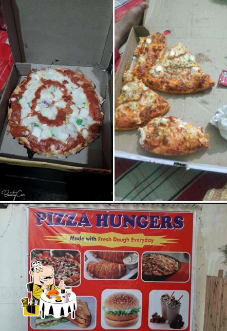 Food at Pizza Hungers