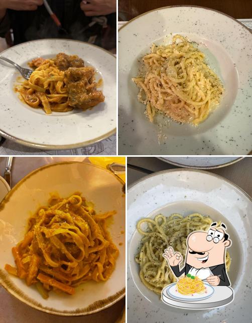 Spaghetti alla carbonara al Ristorante Pancrazio dal 1922