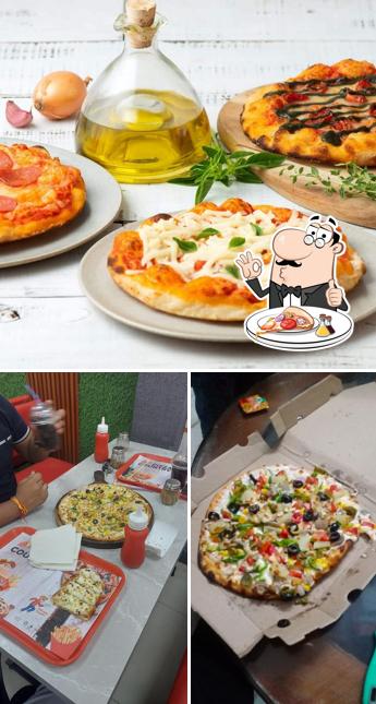 Order different kinds of pizza