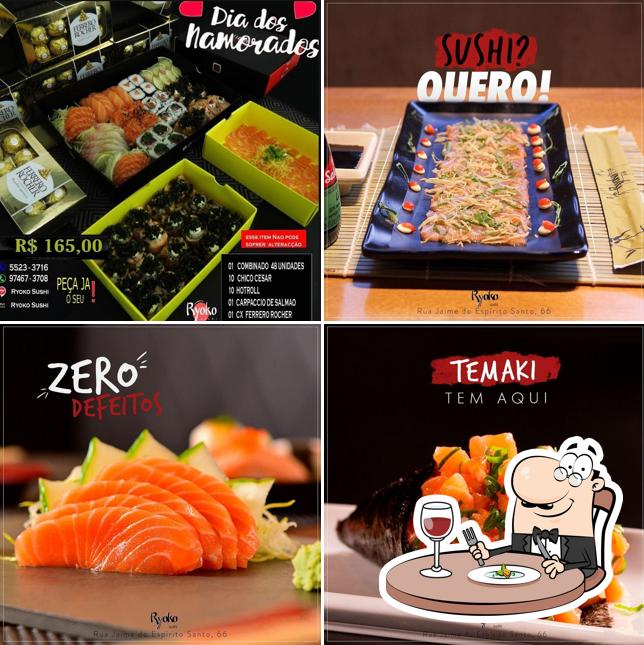 Platos en Ryoko Sushi