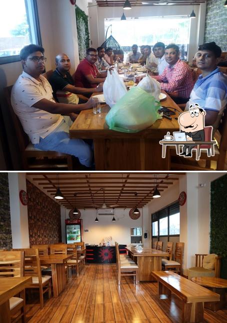 Take a seat at one of the tables at Luit The Family Restaurant