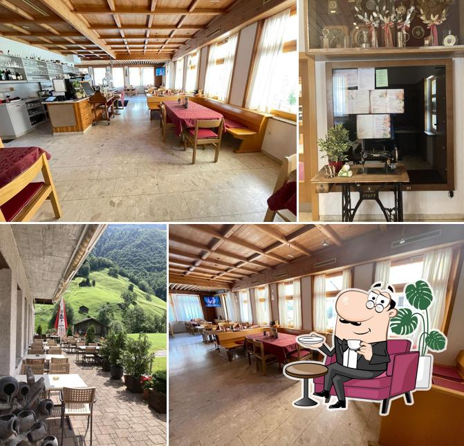 Gli interni di Restaurant Pizzeria Bed & Breakfast Sternen