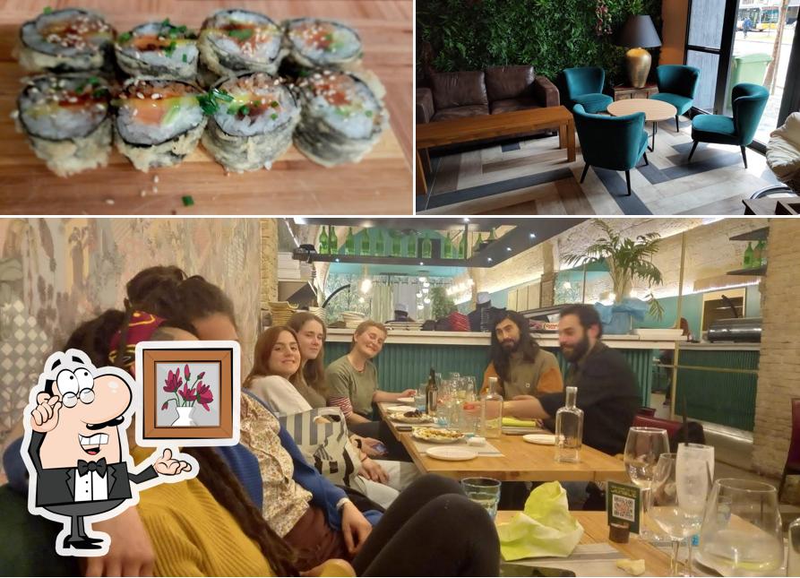 La foto della interni e cibo di Jungle Tao