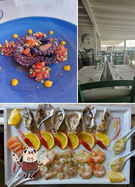Questa è la foto che presenta la cibo e interni di Da Fabrizio & Monica