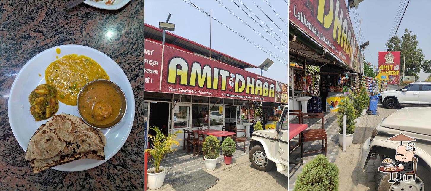 The exterior of Amit Dhaba