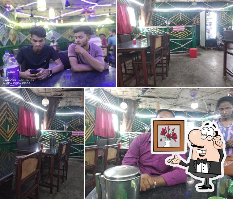 The interior of Bamboo Hut restaurant