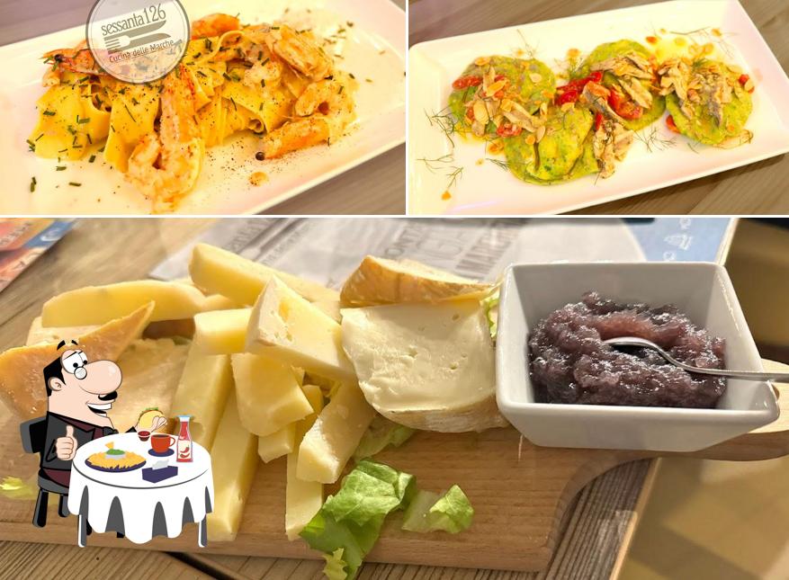 Piatto di formaggi al Ristorante Sessanta126