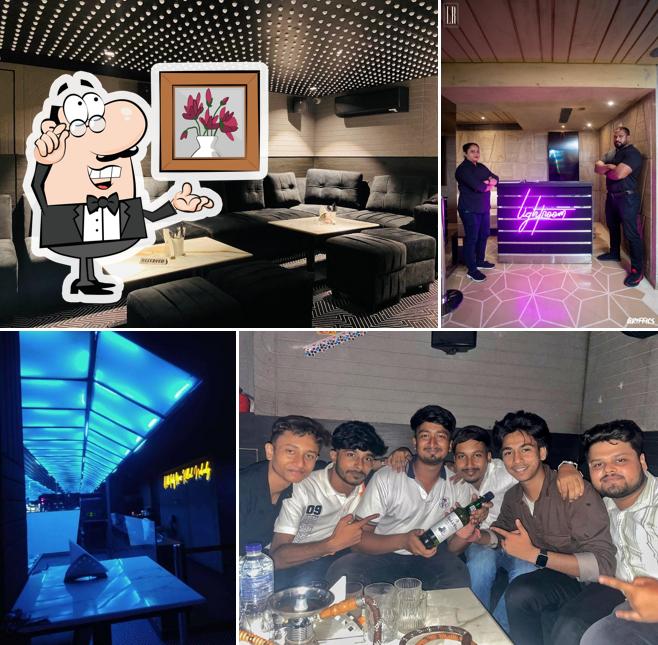 Take a seat at one of the tables at Light Room