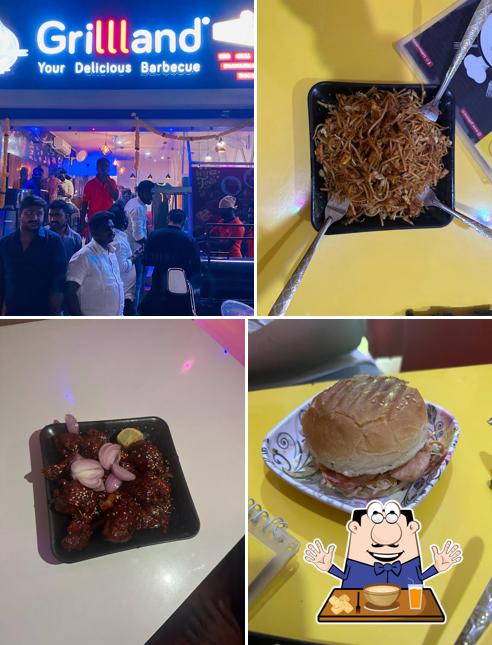 Food at Grillland BBQ