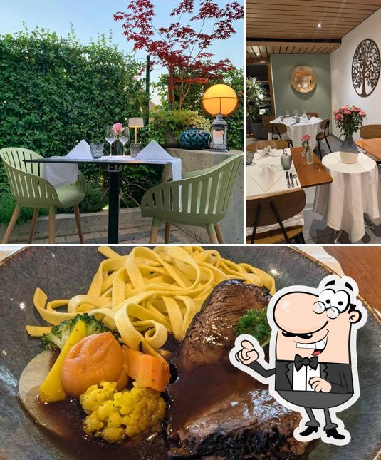 Tra le diverse cose da Auberge aux 3 Tilleuls si possono trovare la interni e cibo