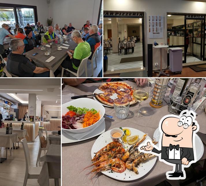 Gli interni di Hotel Pizzeria AQUILA